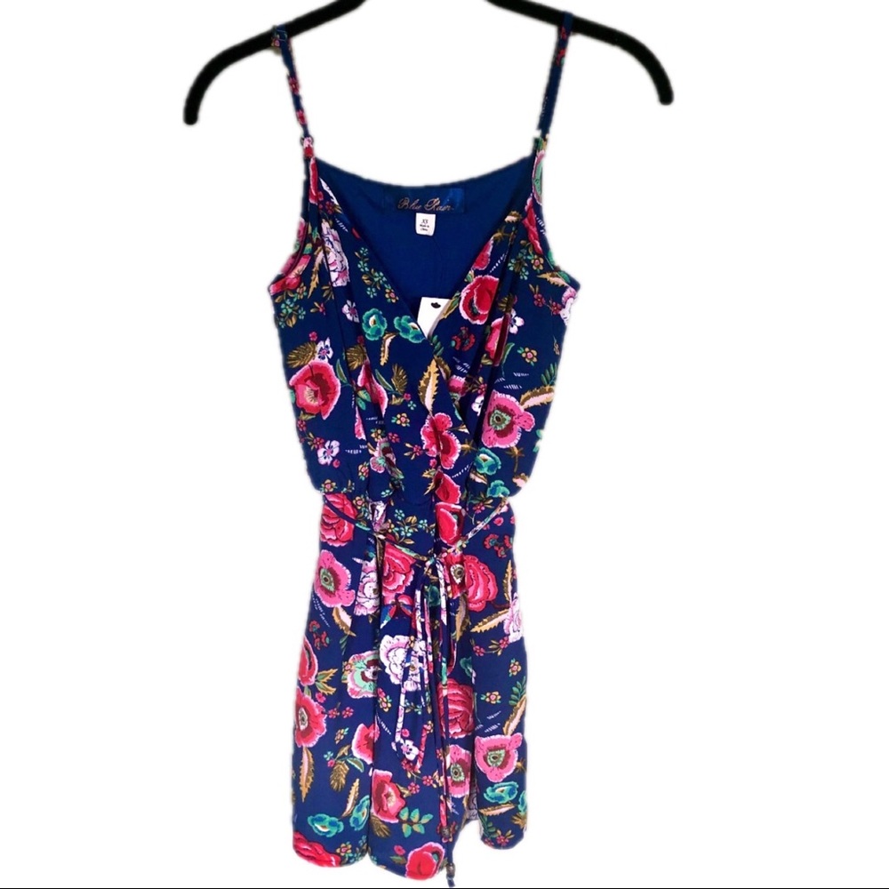 NWT Francescas Blue Floral Romper